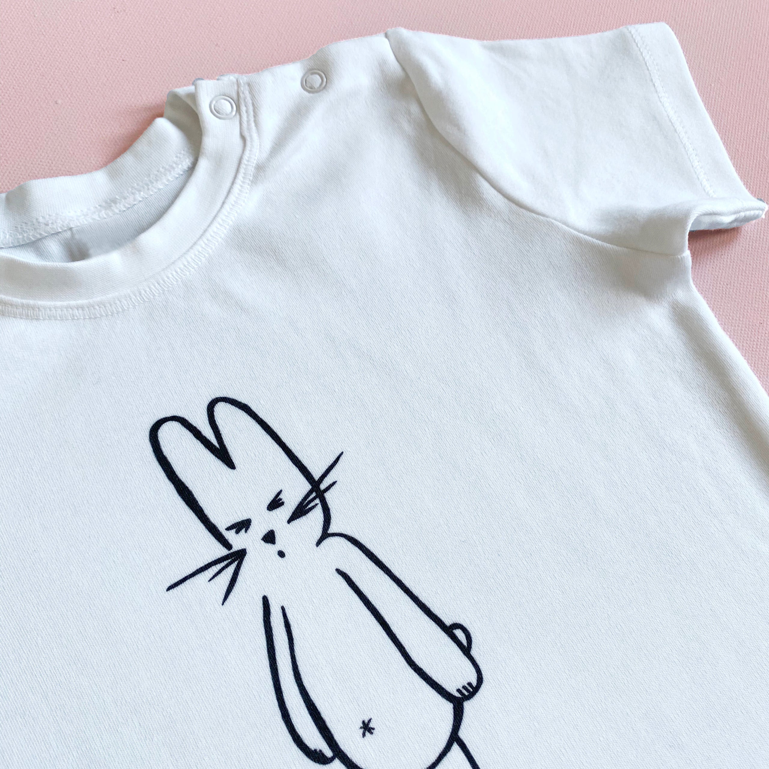 Marcel Lapin Organic Illustrated Baby Short Sleeve T shirt